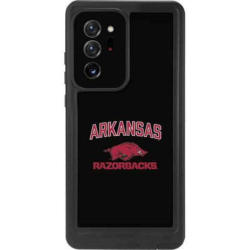 University of Arkansas-Fayetteville Razorbacks Black Galaxy Note20 Ultra 5G Waterproof Case